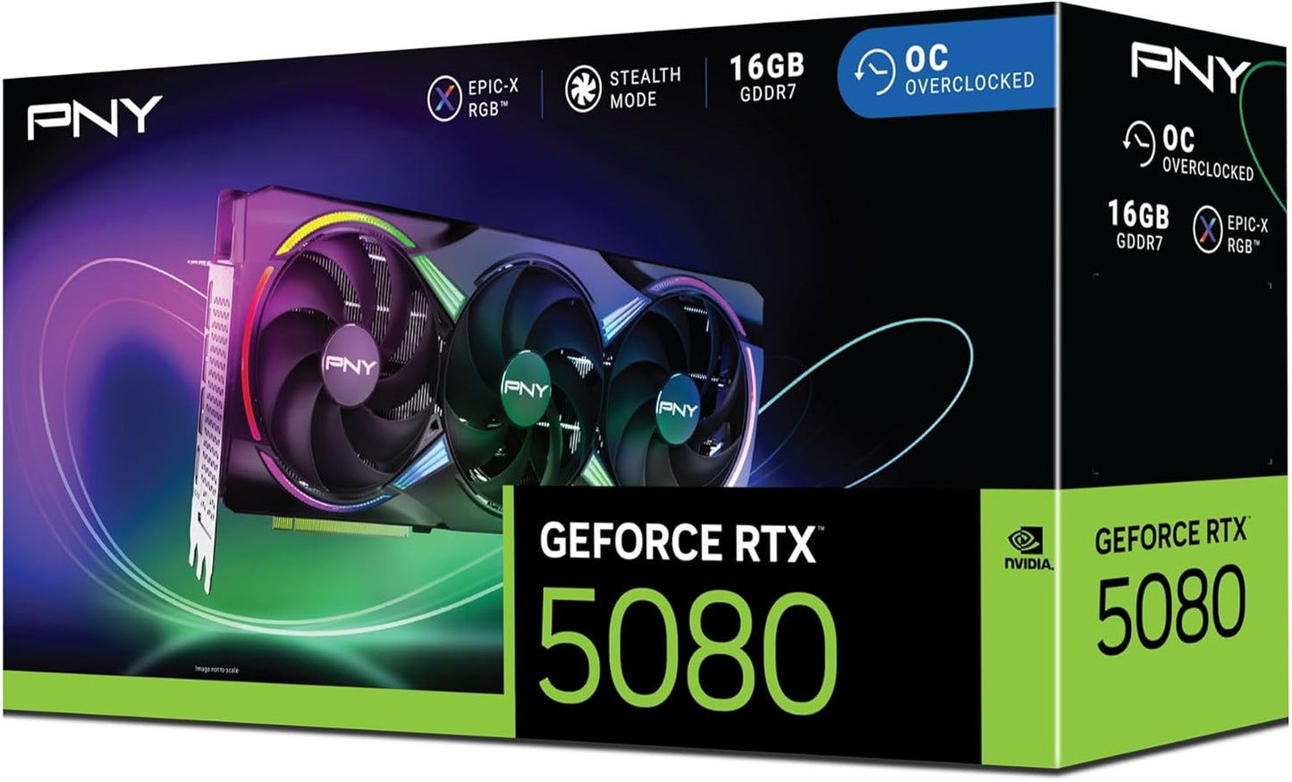 PNY Geforce RTX™ 5080 16GB ARGB OC Triple Fan Grafikkarte DLSS 4