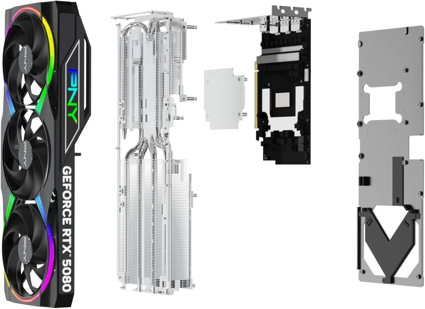 PNY Geforce RTX™ 5080 16GB ARGB OC Triple Fan Grafikkarte DLSS 4