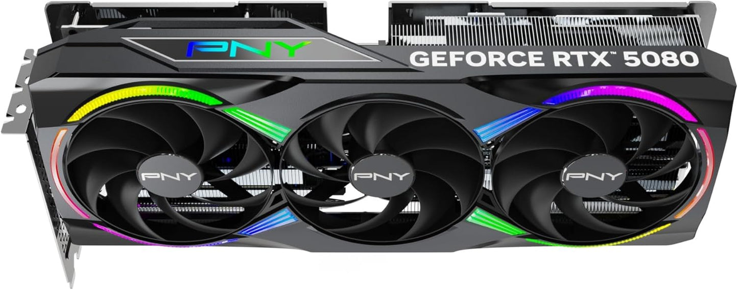 PNY Geforce RTX™ 5080 16GB ARGB OC Triple Fan Grafikkarte DLSS 4