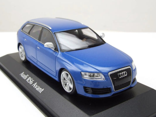 Audi RS6 Avant Estate 2007 blue metallic 1:43