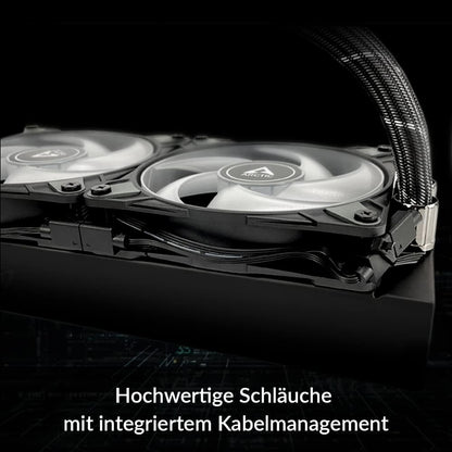 ARCTIC Liquid Freezer II 420 A-RGB - Multi-Kompatibler All-In-One CPU AIO Wasserkühler Mit A-RGB, Effiziente Pwm-Gesteuerte Pumpe, Lüftergeschwindigkeit: 200-1900 RPM, LGA1700 Kompatibel